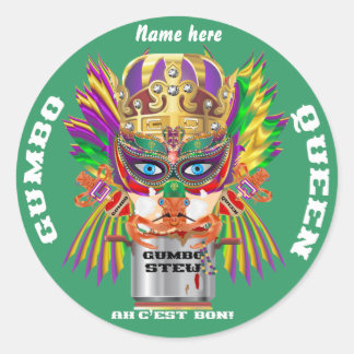Adesivo A opinião da rainha do Gumbo do festival sugere