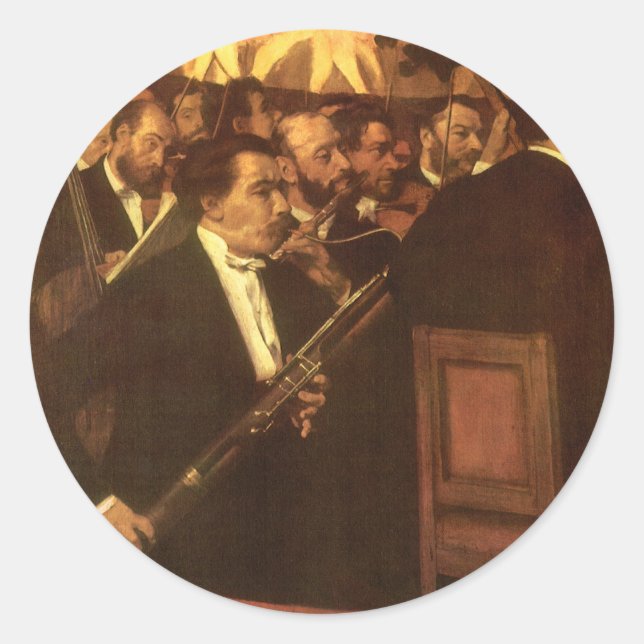 Adesivo A Orquestra de Ópera de Edgar Degas, Arte de Vinta (Frente)