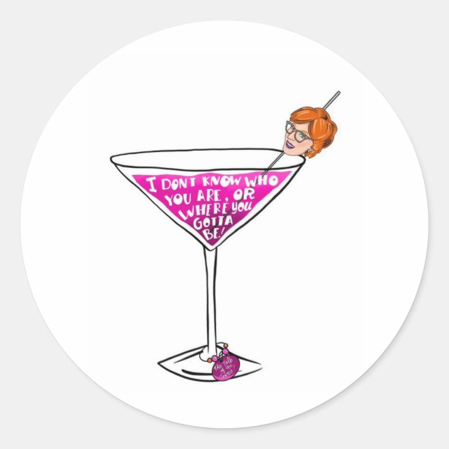 Adesivo A palestra da Townie: Pammy Cocktail Sticker (Frente)