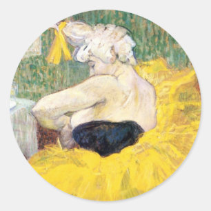 Adesivo A Palhaça (Palhaço) Cha-U-Kao por Toulouse Lautrec