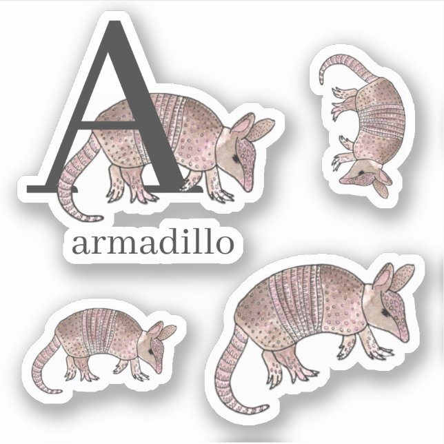 Adesivo A para Armadillo Stickers (Frente)