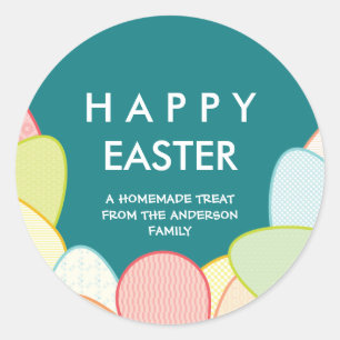 Adesivo A páscoa caseiro trata ovos do Pastel de  