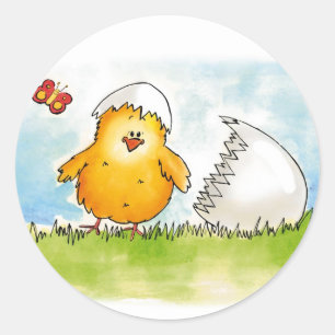 Adesivo A Páscoa feliz personaliza com nome - pintinho