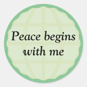 Adesivo A Paz Começa Comigo