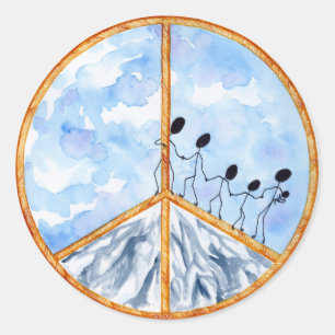 Adesivo "A Paz Começa Comigo"