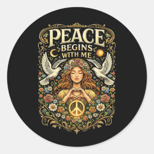 Adesivo A Paz Começa Dentro