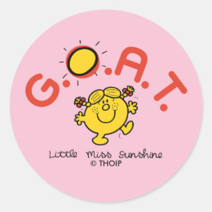 Adesivo A pequena Srta. Sunshine é a G.O.A.T.