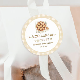 Adesivo A Pequena Torta Cutie Está A Caminho Do Chá de fra