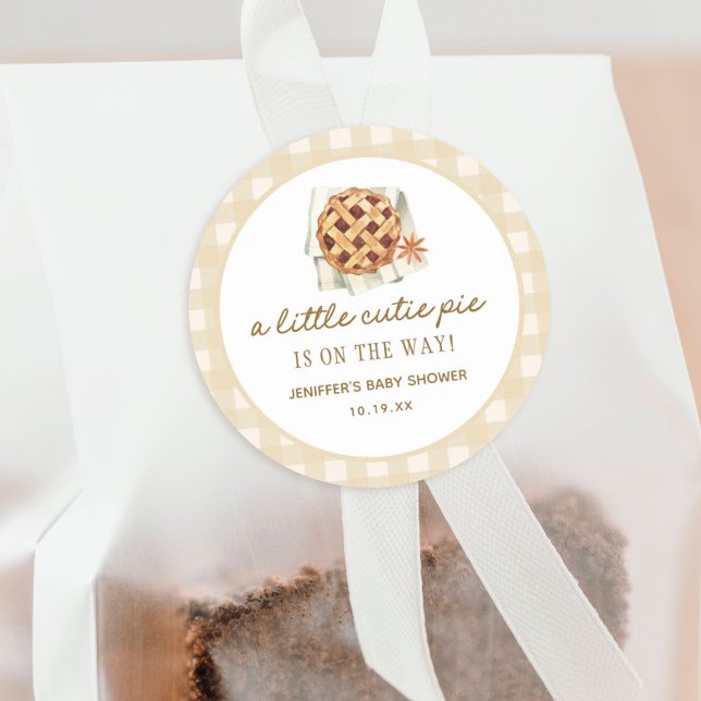 Adesivo A Pequena Torta Cutie Está A Caminho Do Chá de fra (Criador carregado)