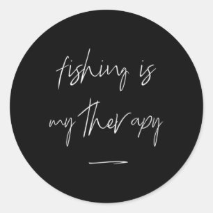 Adesivo A Pesca É Minha Terapia Citação De Pesca Para Roup