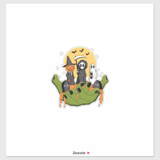 Adesivo A Piece of Halloween (Folha)