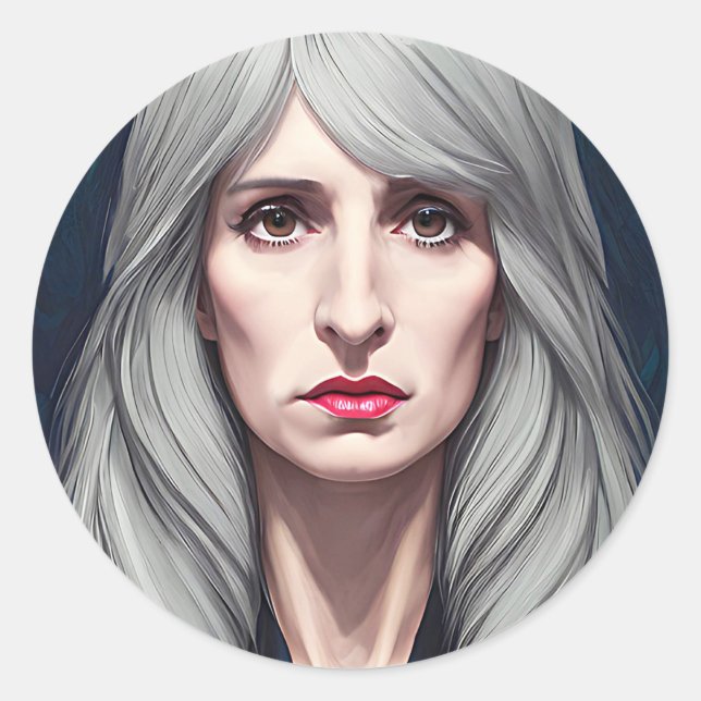 Adesivo A pintura da fantasia da bruxa-velha protetora (Frente)