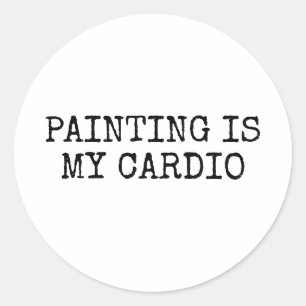 Adesivo A Pintura É Engraçada No Meu Cardio