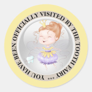 Adesivo A princesa de fadas dentárias visitou raparigas