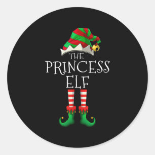 Adesivo a princesa elf de natal engraçado que corresponde