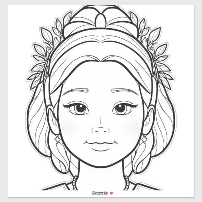 Adesivo A Princesa Gentil: Um Conto de Graça (Folha)