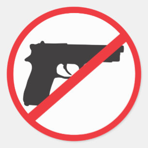 Adesivo A proibição atira no pacifista da Anti-Arma