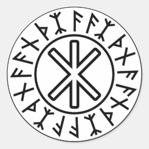 Adesivo A proteção No.2 de Odin (preto)