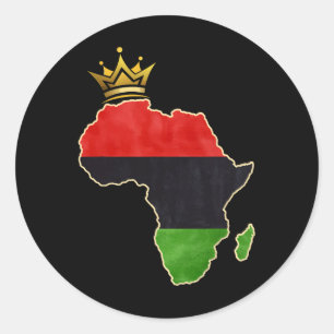 Adesivo A Rainha Africana Americana Pan Afro Pavilha Negra