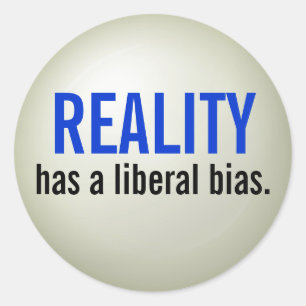 Adesivo A realidade tem uma polarização liberal. -