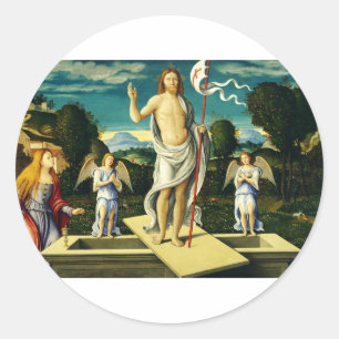 Adesivo A Ressurreição de Jesus por Girolamo da Santacroc