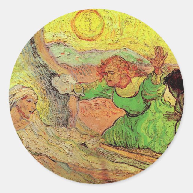 Adesivo A Ressurreição de Lázaro por Vincent van Gogh (Frente)