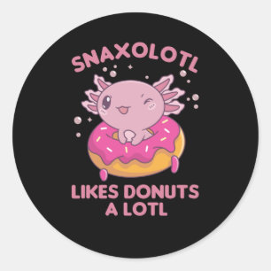 Adesivo A Rosquinha Axolotl Sanxolotl Aloja Animais Doente