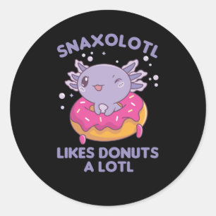 Adesivo A Rosquinha Axolotl Sanxolotl Aloja Animais Doente