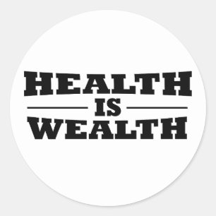 Adesivo A saúde é riqueza