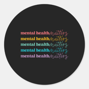 Adesivo A Saúde Mental Deve Ser Uma Consciência Mental De