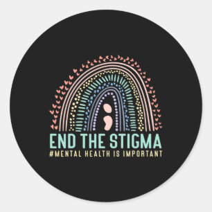 Adesivo A Saúde Mental Estigma É Importante O Arco-Íris