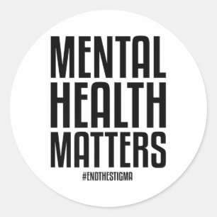 Adesivo A Saúde Mental Termina O Stigma Mental Health Awar