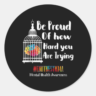 Adesivo A Saúde Mental Termina O Stigma Mental Health Awar