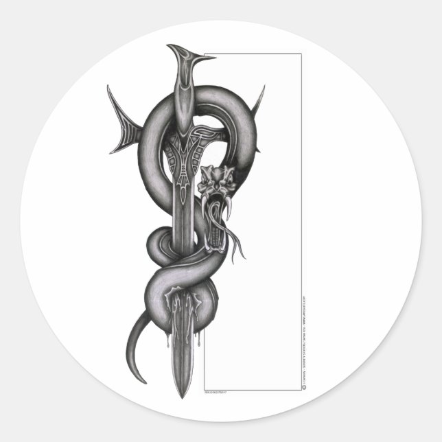 Adesivo A Serpente e a Espada (Frente)