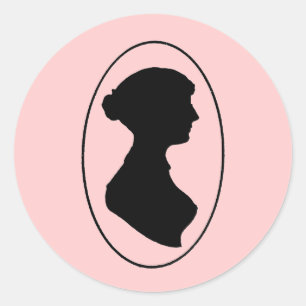 Adesivo A silhueta de Jane Austen
