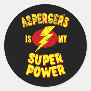 Adesivo A Síndrome de Asperger É Meu Superpoder