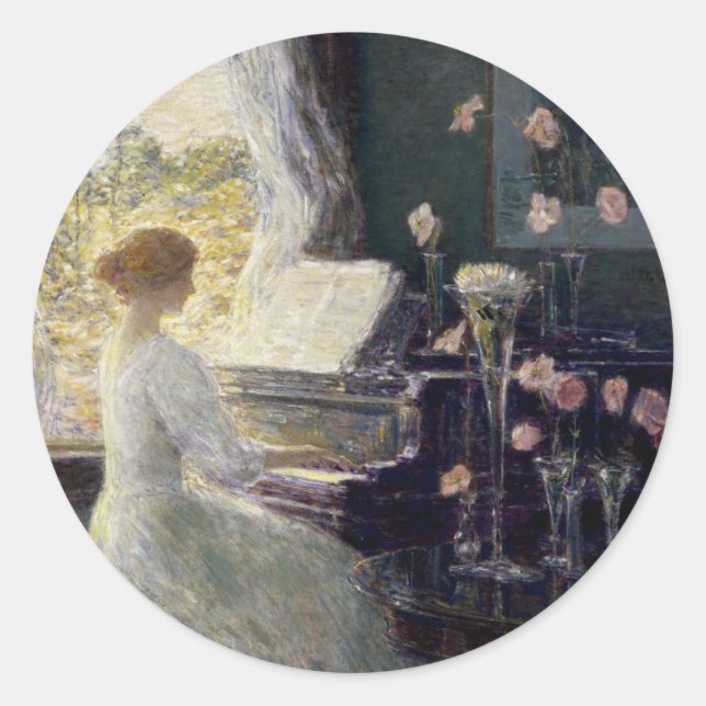 Adesivo A Sonata de Frederick Childe Hassam (Frente)