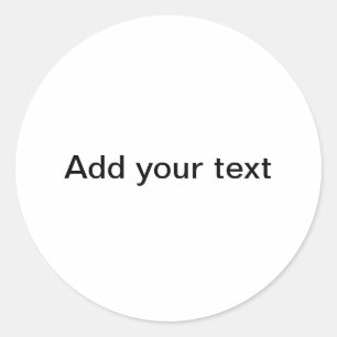 Adesivo "A sua Canvas" Coletor clássico redondo