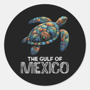 Adesivo A Tartaruga Do Golfo Do México Colorida Homens Mul