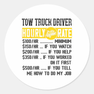 Adesivo A Taxa Horária Wrecker Tow Oficial Tow Truck Dr.