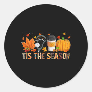 Adesivo A temporada Leopard Pumpkin Lacrosse Halloween Fal
