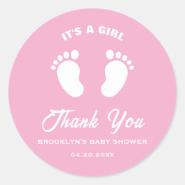 Adesivo A Tendência Da Diversão Do chá de fraldas É Um Pé 