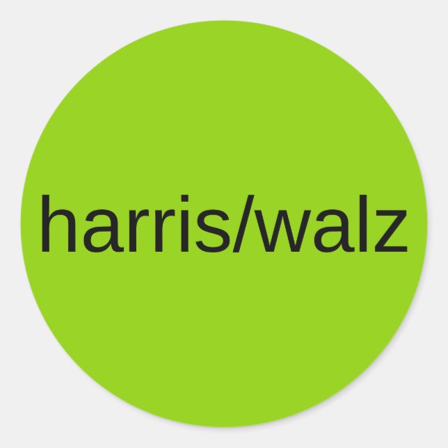 Adesivo a tendência eleitoral presidencial de harris walz  (Frente)