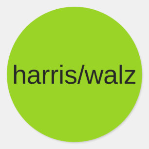 Adesivo a tendência eleitoral presidencial de harris walz