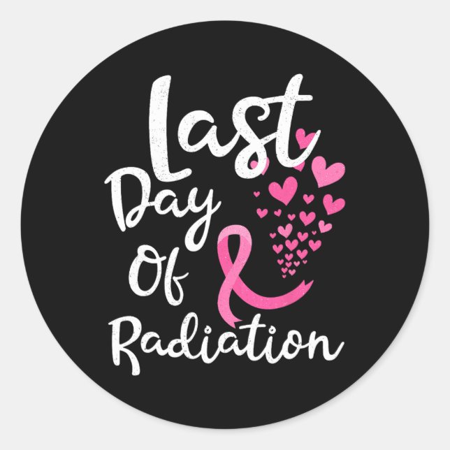 Adesivo A Terapêutica De Radiação Do cancer No Último Dia  (Frente)