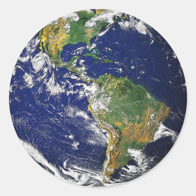 Adesivo A Terra, América do Sul (Frente)