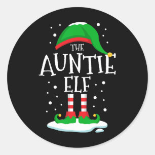 Adesivo A tia Elf da Família de Natal, Matando a Tia Xmas
