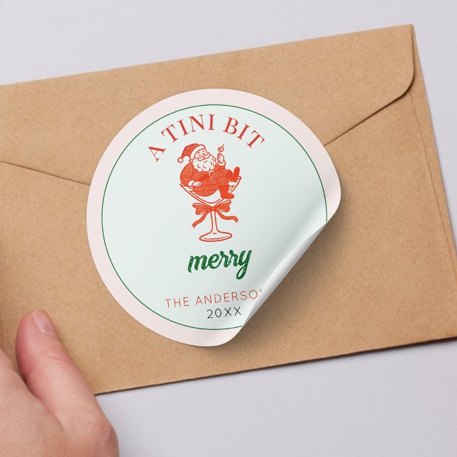 Adesivo A Tini Bit Merry Christmas Santa Claus (Criador carregado)