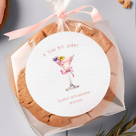 Adesivo A Tini Bit Older Martini 30th Birthday Party