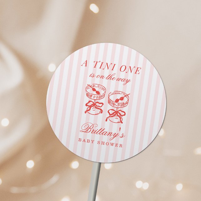 Adesivo A Tini One Is On The Way Baby Shower (Criador carregado)